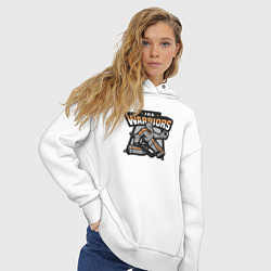 Толстовка оверсайз женская Ледяные воины, цвет: белый — фото 2