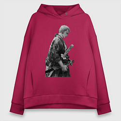 Толстовка оверсайз женская Ван-Пис Зоро Ророноа ронин, цвет: маджента