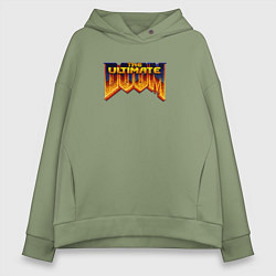 Толстовка оверсайз женская Doom ultimate, цвет: авокадо