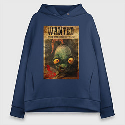 Толстовка оверсайз женская Oddworld - wanted, цвет: тёмно-синий