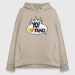 Толстовка оверсайз женская Yo Wu-Tang, цвет: миндальный