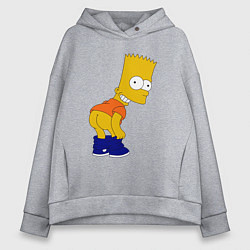 Толстовка оверсайз женская Барт без штанов, цвет: меланж