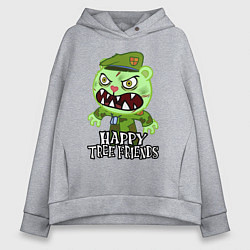 Толстовка оверсайз женская Angry - Flippy, цвет: меланж