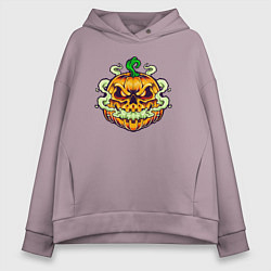 Толстовка оверсайз женская Evil pumpkin, цвет: сиреневый