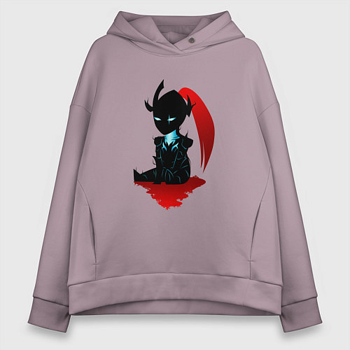 Женское худи оверсайз Igris - solo leveling / Сиреневый – фото 1