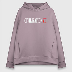 Толстовка оверсайз женская Civilization VII, цвет: сиреневый