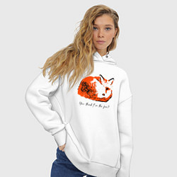 Толстовка оверсайз женская Это лиса, цвет: белый — фото 2
