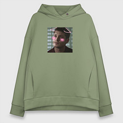 Толстовка оверсайз женская Дин - Сверхъестественное, цвет: авокадо
