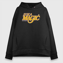 Толстовка оверсайз женская Luka magic basketball, цвет: черный