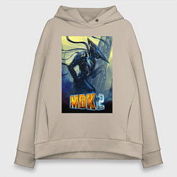 Толстовка оверсайз женская MDK - Kurt, цвет: миндальный