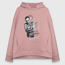 Толстовка оверсайз женская Underworld - trainspotting born slippy, цвет: пыльно-розовый