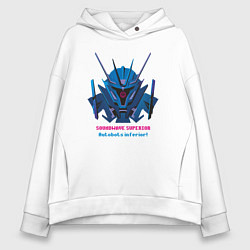 Толстовка оверсайз женская Soundwave superior, цвет: белый