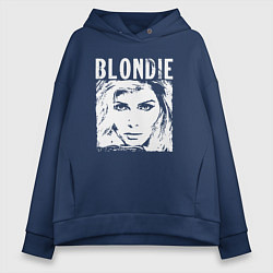 Толстовка оверсайз женская Blondie, цвет: тёмно-синий