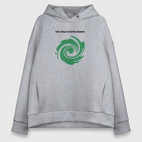 Женское худи оверсайз Круговорот / Меланж – фото 1