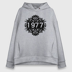 Толстовка оверсайз женская Механический год 1977, цвет: меланж