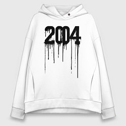 Толстовка оверсайз женская Капающий 2004, цвет: белый