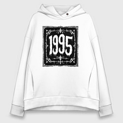 Толстовка оверсайз женская Готический стиль 1995, цвет: белый