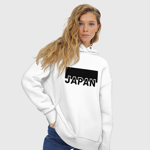 Женское худи оверсайз Japan / Белый – фото 3