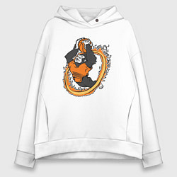 Толстовка оверсайз женская Phoenix Suns gorilla, цвет: белый