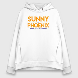 Толстовка оверсайз женская Sunny in Phoenix, цвет: белый
