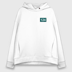 Толстовка оверсайз женская Игрок - 124, цвет: белый