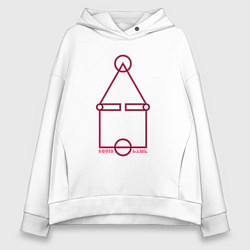 Толстовка оверсайз женская Стиль игры в кальмара, цвет: белый