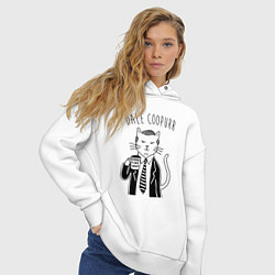 Толстовка оверсайз женская Dale Coopurr, цвет: белый — фото 2