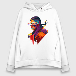 Толстовка оверсайз женская Джонни Кейдж, цвет: белый