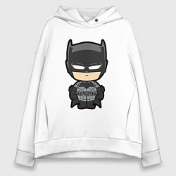 Толстовка оверсайз женская Batman baby, цвет: белый