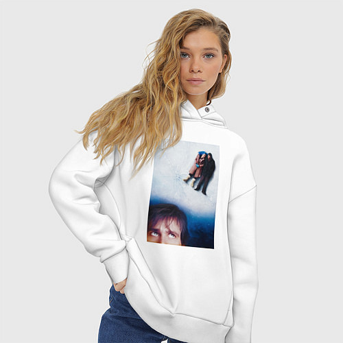 Женское худи оверсайз Вечное сияние чистого разума / Белый – фото 3