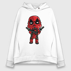 Толстовка оверсайз женская Trooper Deadpool, цвет: белый