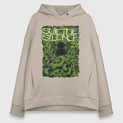 Толстовка оверсайз женская Suicide Silence, цвет: миндальный