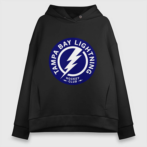 Женское худи оверсайз HC Tampa Bay Lightning / Черный – фото 1