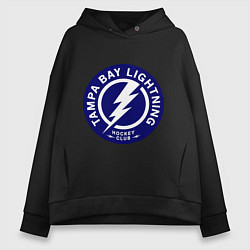 Толстовка оверсайз женская HC Tampa Bay Lightning, цвет: черный