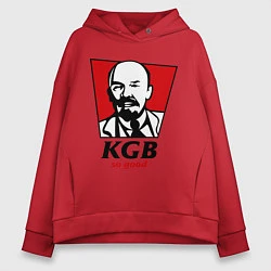Толстовка оверсайз женская KGB: So Good, цвет: красный