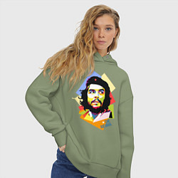 Толстовка оверсайз женская Che Guevara Art, цвет: авокадо — фото 2
