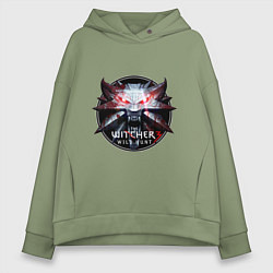 Толстовка оверсайз женская The Witcher 3, цвет: авокадо