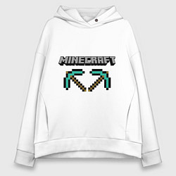 Толстовка оверсайз женская Minecraft Hero, цвет: белый