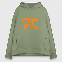 Толстовка оверсайз женская Fnatic Logo, цвет: авокадо