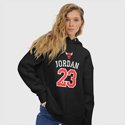 Толстовка оверсайз женская Jordan 23, цвет: черный — фото 2