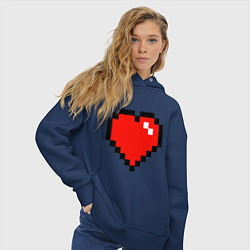 Толстовка оверсайз женская Minecraft Lover, цвет: тёмно-синий — фото 2