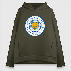 Толстовка оверсайз женская Leicester City FC, цвет: хаки