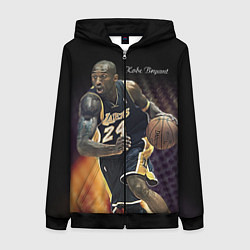 Толстовка на молнии женская Kobe Bryant, цвет: 3D-черный