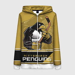Женская толстовка на молнии Pittsburgh Penguins
