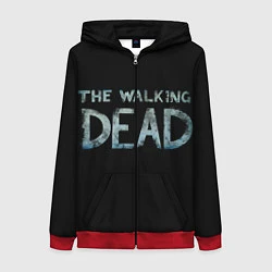 Толстовка на молнии женская Walking Dead, цвет: 3D-красный