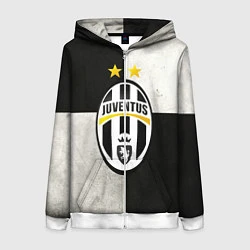 Толстовка на молнии женская Juventus FC, цвет: 3D-белый