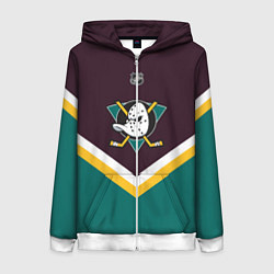 Женская толстовка на молнии NHL: Anaheim Ducks