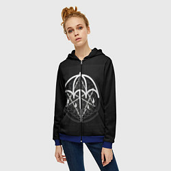 Толстовка на молнии женская BMTH: Rain Symbol, цвет: 3D-синий — фото 2