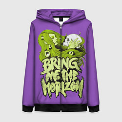 Толстовка на молнии женская Bring Me The Horizon, цвет: 3D-черный