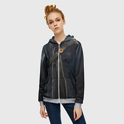 Толстовка на молнии женская Watch Dogs 2, цвет: 3D-меланж — фото 2